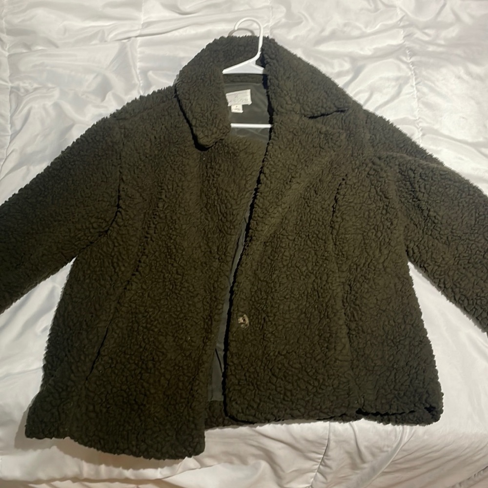 Green Sherpa Sweatshirt